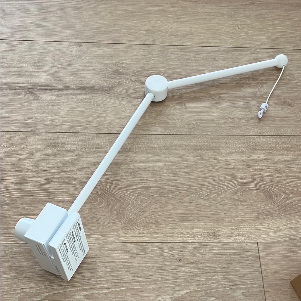 Pottery Barn Kids White Mobile Crib Arm